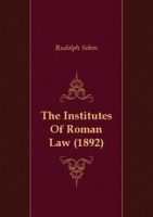 The Institutes Of Roman Law (1892) артикул 12664a.