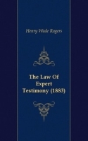 The Law Of Expert Testimony (1883) артикул 12667a.